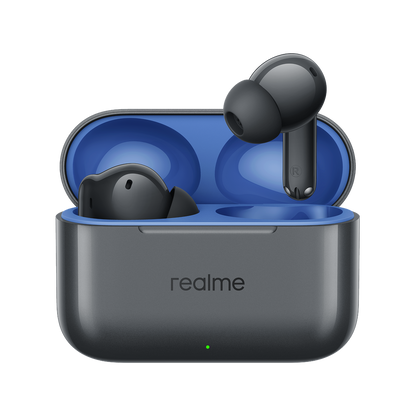 Handsfree Bluetooth Realme Buds T200, TWS, ANC, MultiPoint, Grå