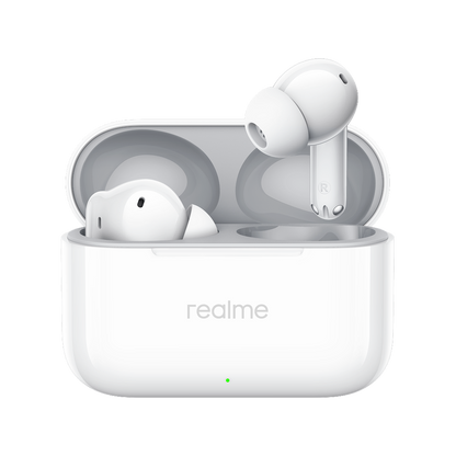 Handsfree Bluetooth Realme Buds T200, TWS, ANC, MultiPoint, Hvit