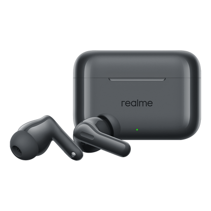 Handsfree Bluetooth Realme Buds T200, TWS, ANC, MultiPoint, Grå