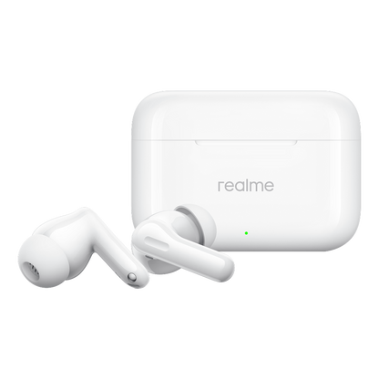 Handsfree Bluetooth Realme Buds T200, TWS, ANC, MultiPoint, Hvit