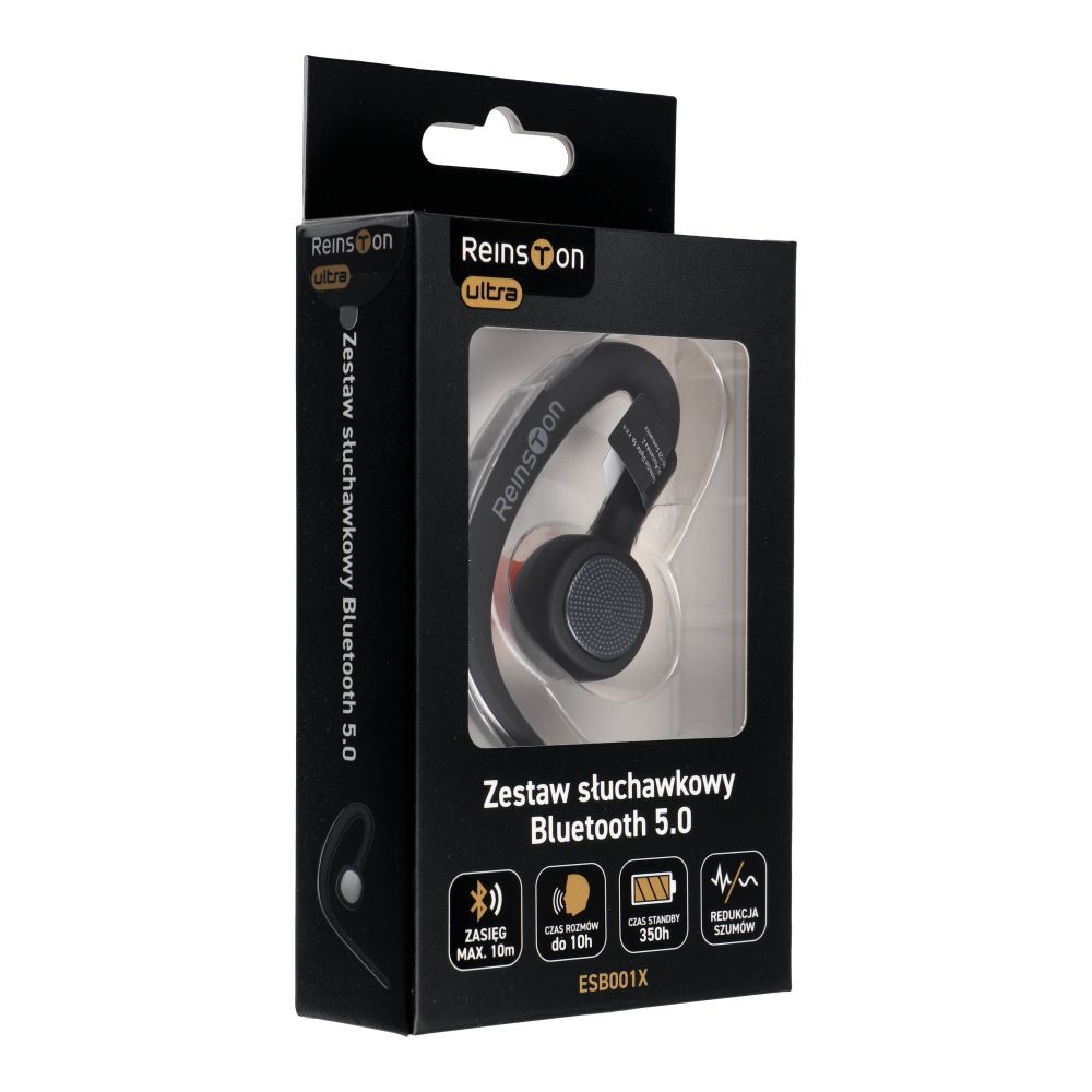 Handsfree Bluetooth Reinston ESB001X, MultiPoint, A2DP, Svart