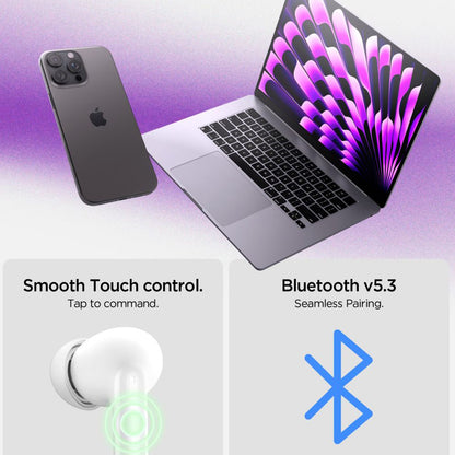 Handsfree Bluetooth Spigen SA2400, TWS, ANC, Svart
