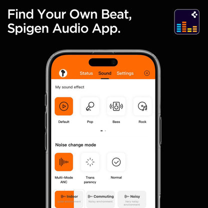 Handsfree Bluetooth Spigen SA2403, A2DP, ANC, Svart ASD09691