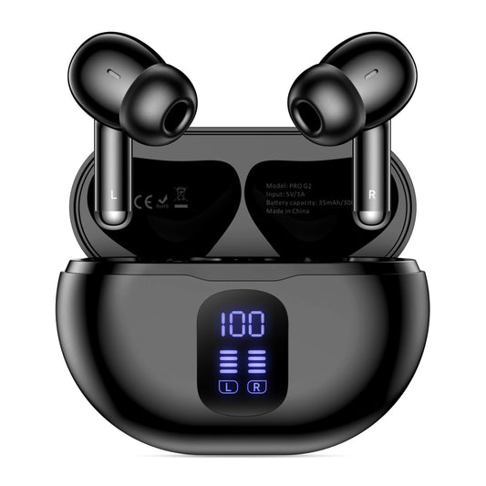 Handsfree Bluetooth Tech-Protect Ultraboost Pro G2, TWS, Svart
