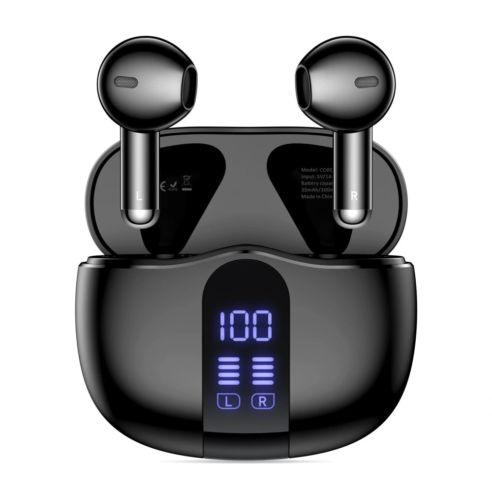 Handsfree Bluetooth Tech-Protect Ultraboost Core G2, TWS, Svart