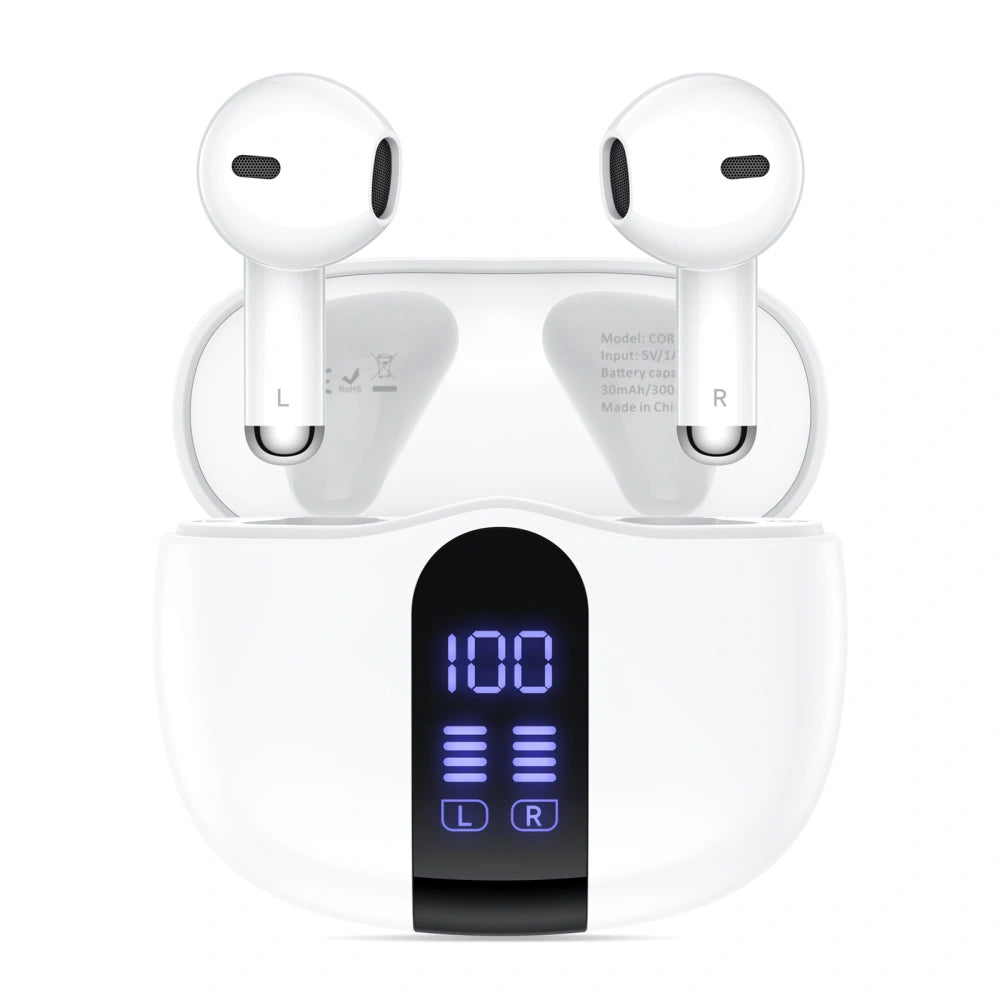 Handsfree Bluetooth Tech-Protect Ultraboost Core G2, TWS, Hvit