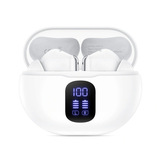 Handsfree Bluetooth Tech-Protect Ultraboost Pro G2, TWS, Hvit