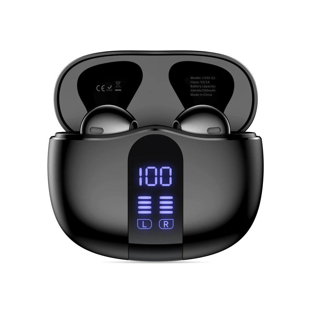 Handsfree Bluetooth Tech-Protect Ultraboost Core G2, TWS, Svart