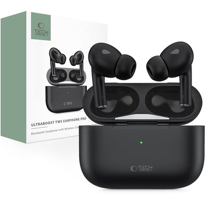 Håndfri Bluetooth Tech-Protect Ultraboost Pro, TWS, svart