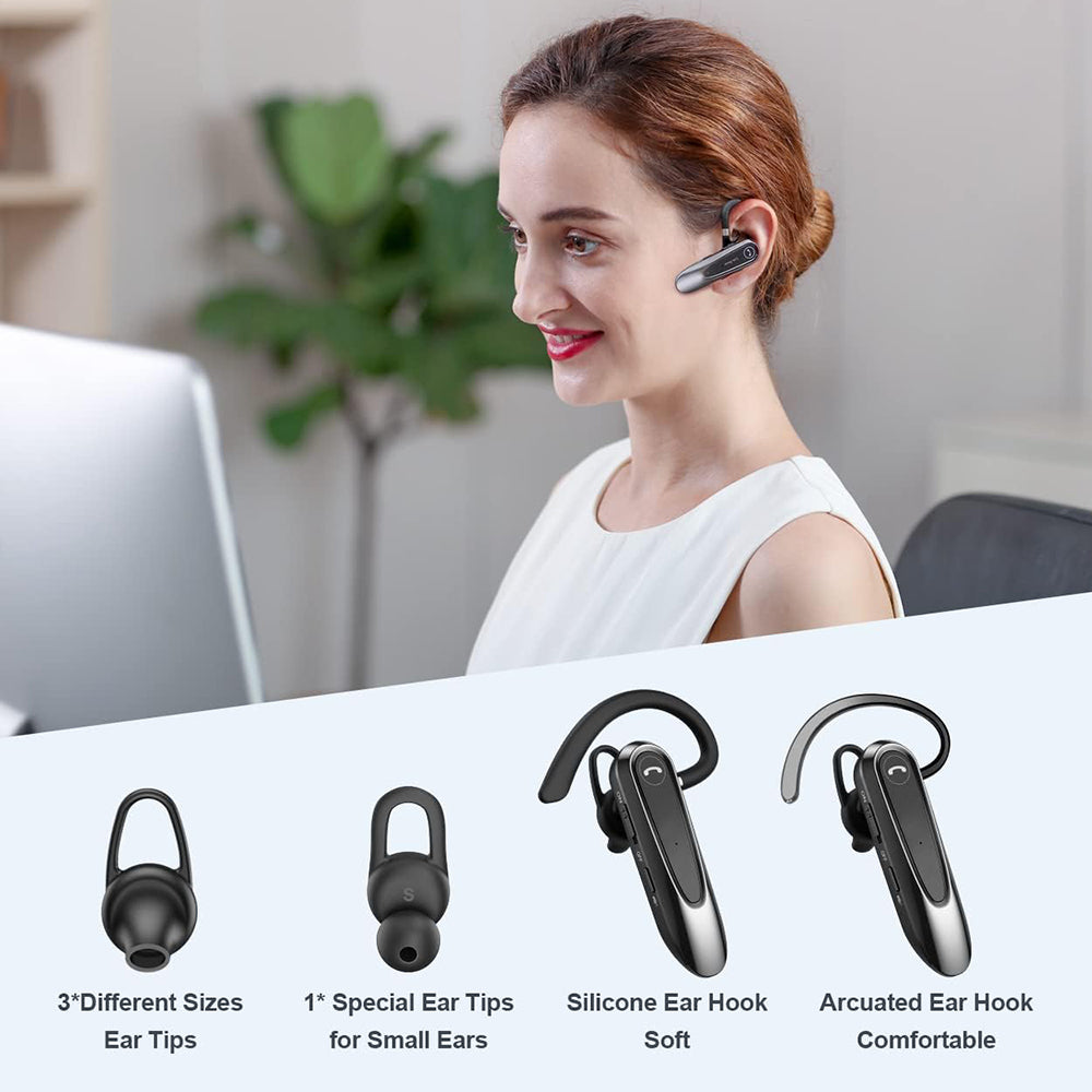 Handsfree Bluetooth Techsuit CB2 AirTalk, A2DP, Svart