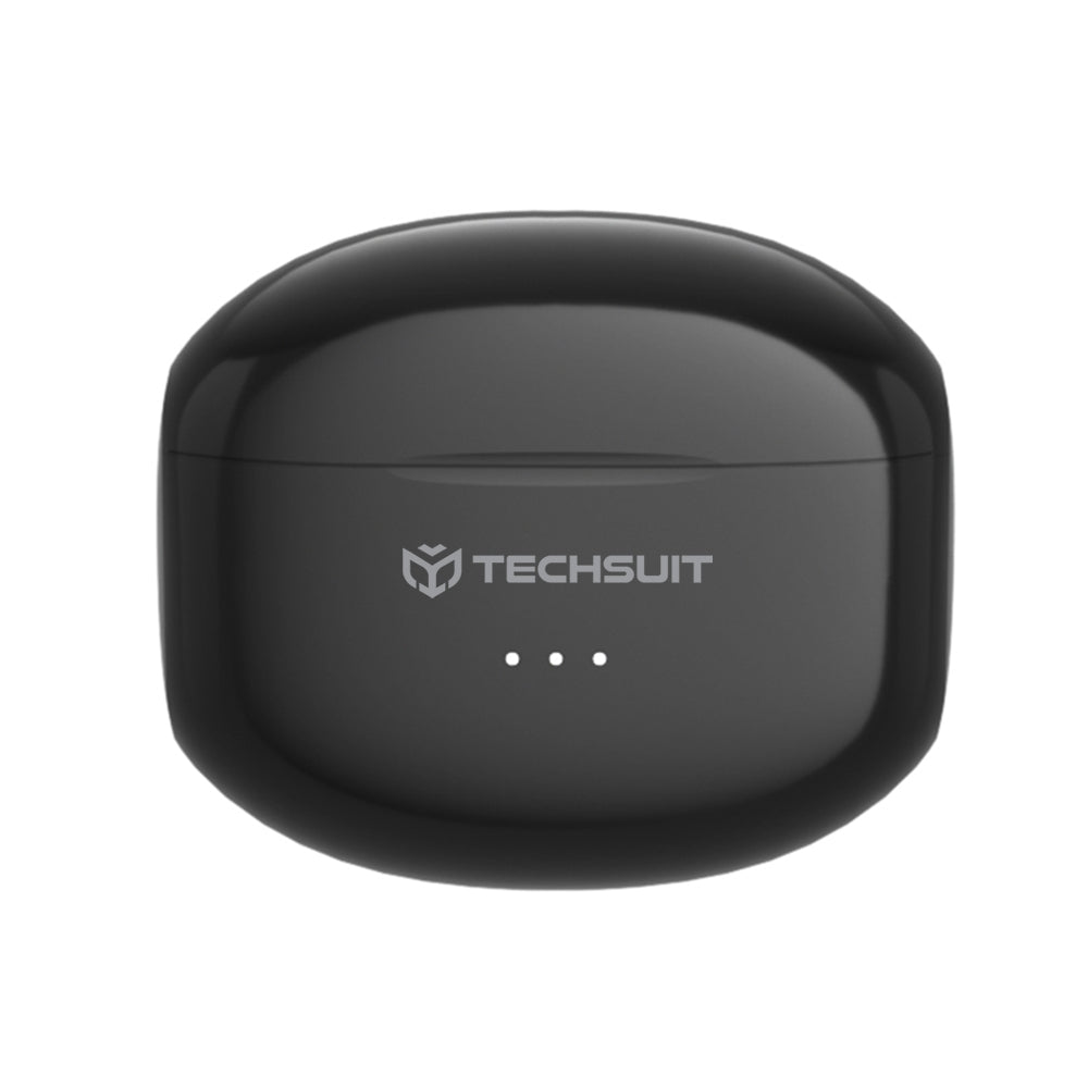 Handsfree Bluetooth Techsuit CW1 Audira Pro, TWS, ANC, Svart