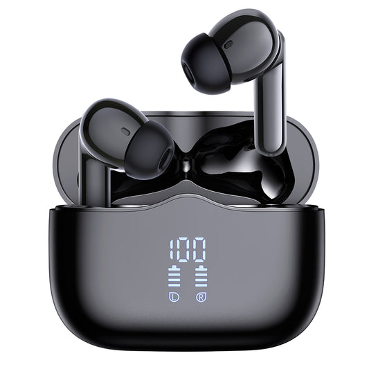 Handsfree Bluetooth Techsuit CW2 VelarX One, TWS, ANC, Svart