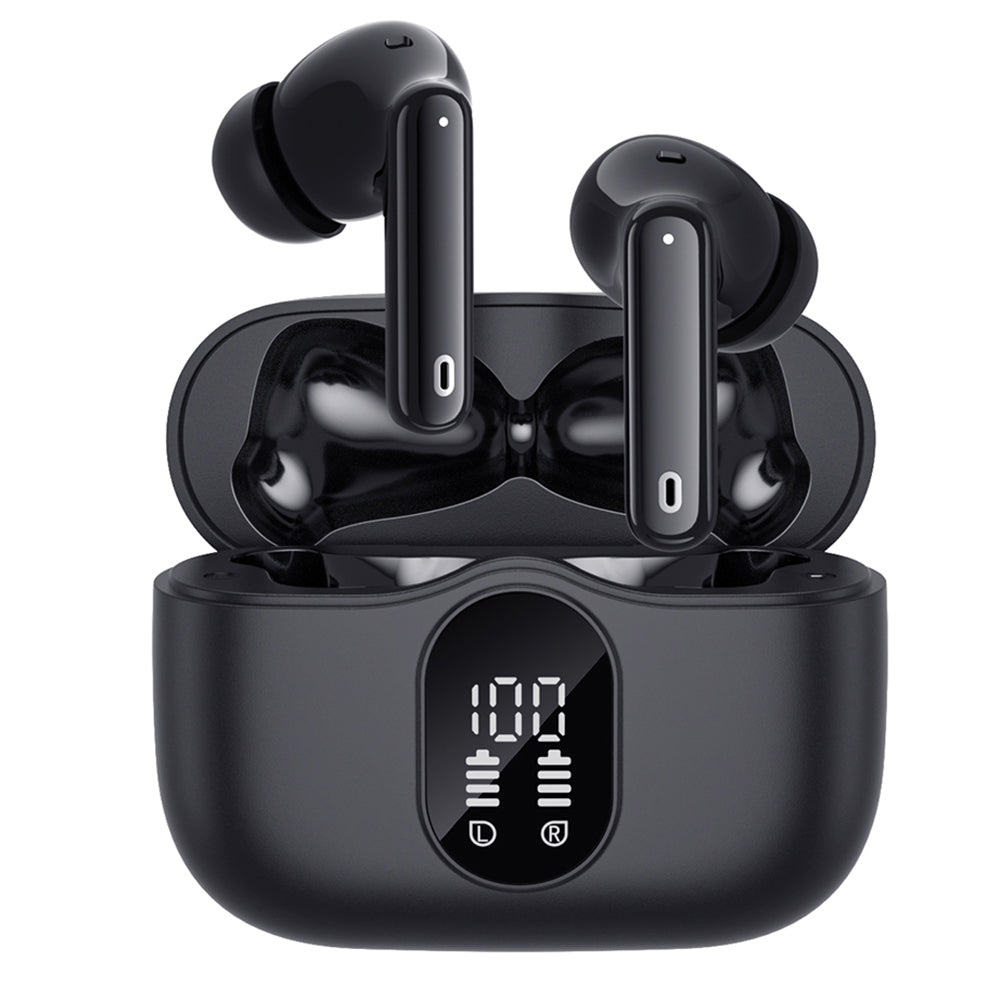 Handsfree Bluetooth Techsuit CW3 WaveBeat 100, TWS, ANC, Svart