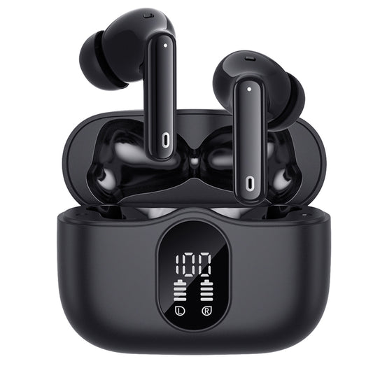 Handsfree Bluetooth Techsuit CW3 WaveBeat 100, TWS, ANC, Svart
