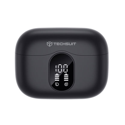 Handsfree Bluetooth Techsuit CW3 WaveBeat 100, TWS, ANC, Svart