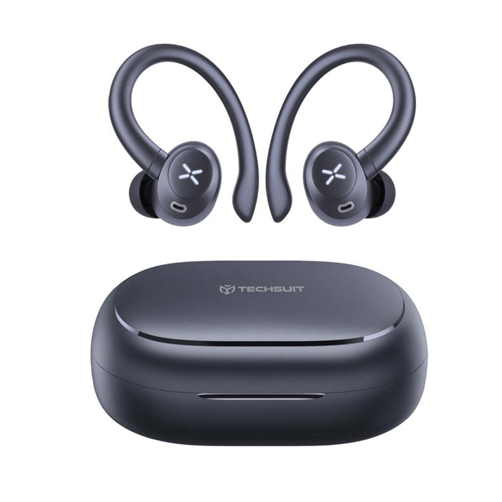 Handsfree Bluetooth Techsuit CW4 AirTune, TWS, Svart