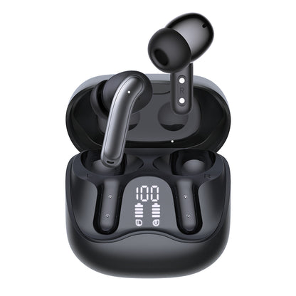 Handsfree Bluetooth Techsuit CW5 EchoFit Pro, TWS, ANC, MultiPoint, Svart