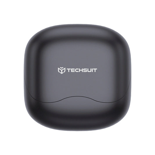 Handsfree Bluetooth Techsuit CW5 EchoFit Pro, TWS, ANC, MultiPoint, Svart