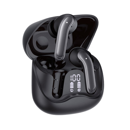 Handsfree Bluetooth Techsuit CW5 EchoFit Pro, TWS, ANC, MultiPoint, Svart
