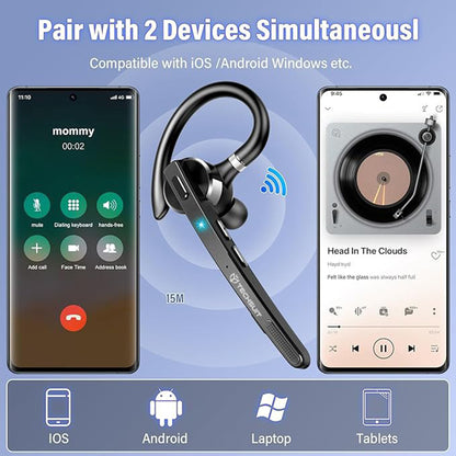 Handsfree Bluetooth Techsuit G9 TalkZen, A2DP, Svart