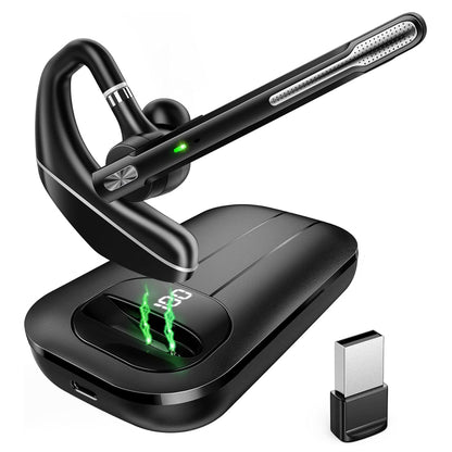 Bluetooth Call Center-headset Techsuit Hearyo A6L, svart