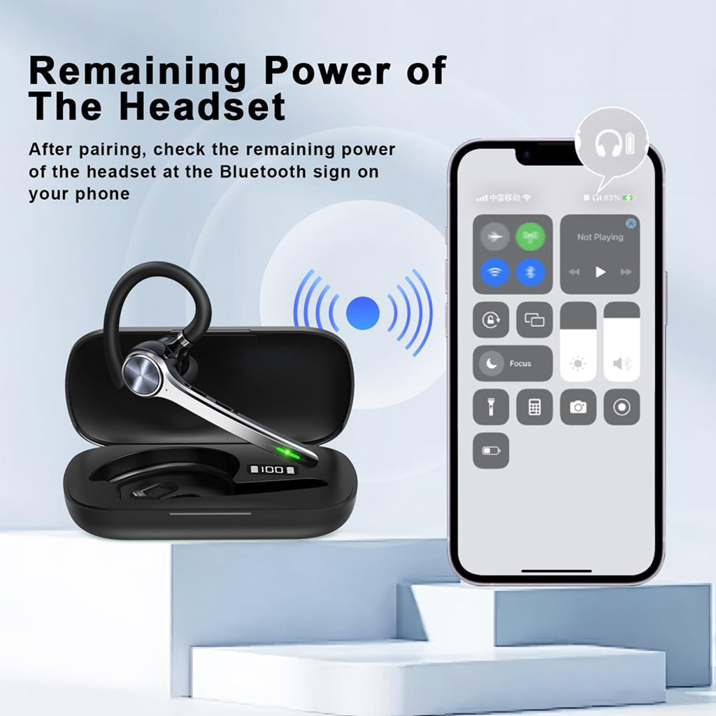 Handsfree Bluetooth Techsuit NeXound G7, MultiPoint, A2DP, Svart
