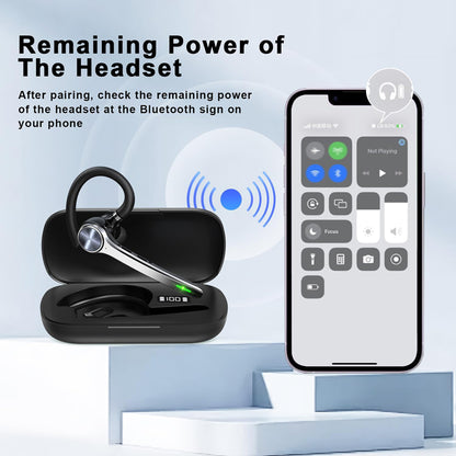 Handsfree Bluetooth Techsuit NeXound G7, MultiPoint, A2DP, Svart