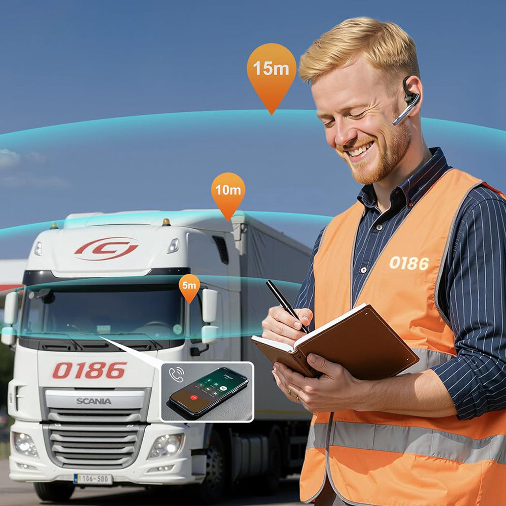 Handsfree Bluetooth Techsuit Vocelis Pro CB4, A2DP, Blå