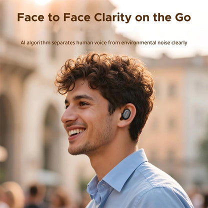 Handsfree Bluetooth UGREEN Dots (75628), TWS, MultiPoint, Svart