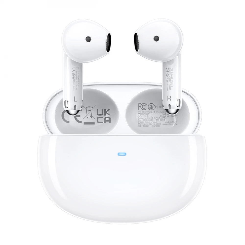 Handsfree Bluetooth UGREEN HiTune H5 WS201, TWS, Hvit