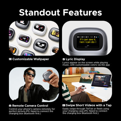 Handsfree Bluetooth UGREEN HiTune H6 Magic WS216 (65386), TWS, ANC, MultiPoint, Hvit