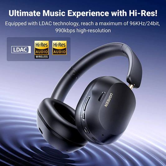 Handsfree Bluetooth UGREEN HiTune Max5C HP203, A2DP, ANC, Blå