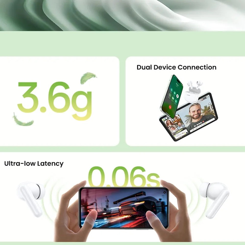 Handsfree Bluetooth UGREEN HiTune P3 WS207, TWS, MultiPoint, Hvit