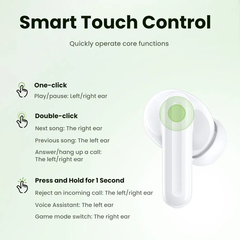 Handsfree Bluetooth UGREEN HiTune P3 WS207, TWS, MultiPoint, Hvit