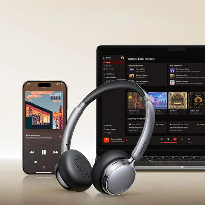 Handsfree Bluetooth UGREEN HiTune Studio Plus HP207, A2DP, ANC, Sølv