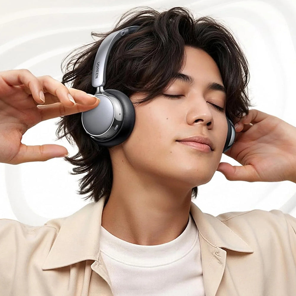 Handsfree Bluetooth UGREEN HiTune Studio Plus HP207, A2DP, ANC, Sølv