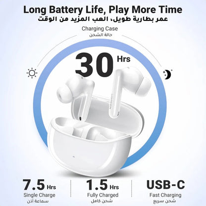 Handsfree Bluetooth UGREEN HiTune T3 Pro WS206, TWS, ANC, MultiPoint, Hvit