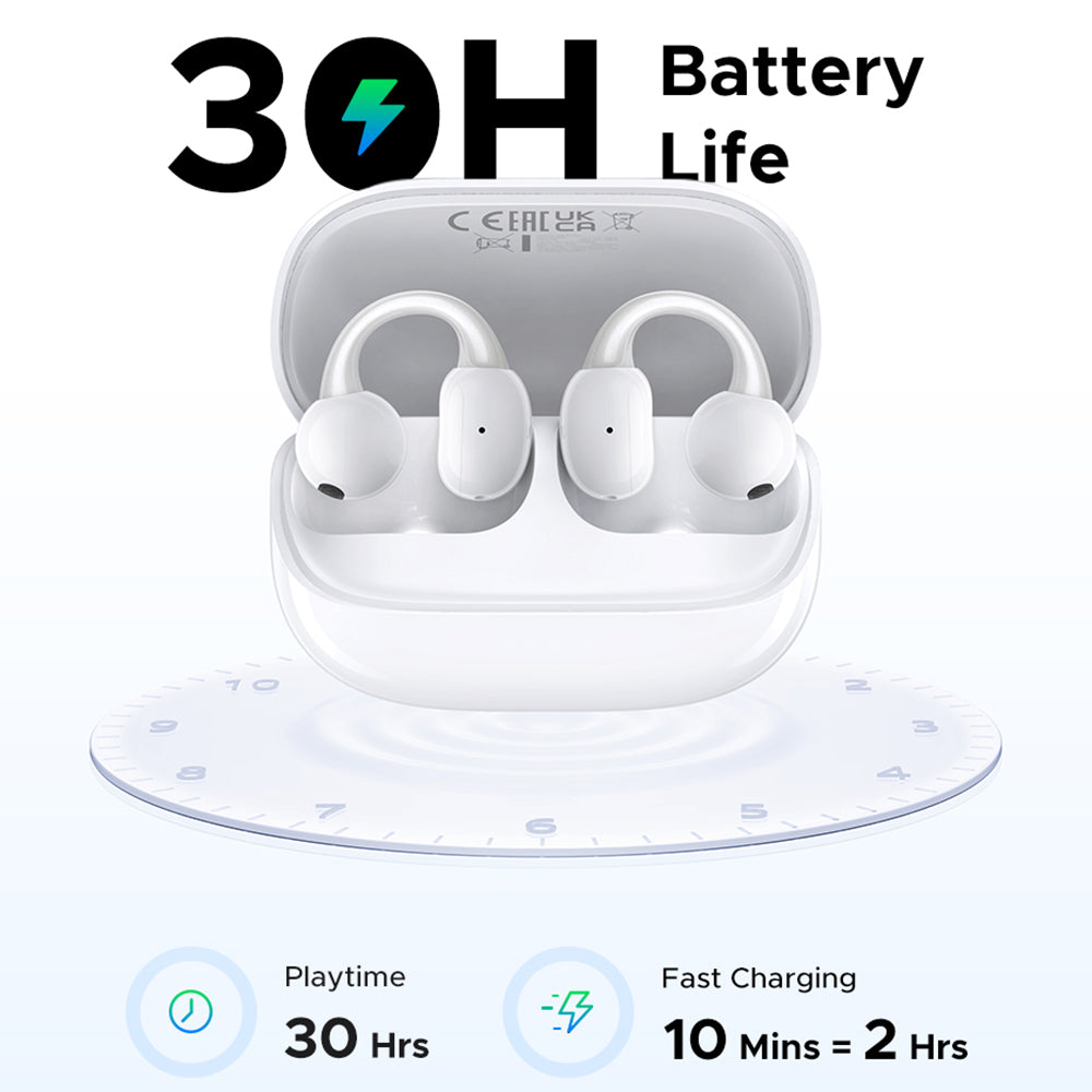 Handsfree Bluetooth UGREEN S6 ClipBuds Magic WS208, TWS, Hvit