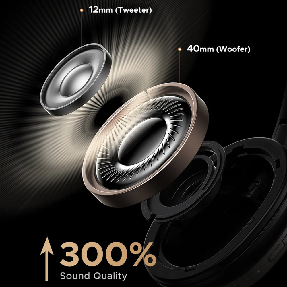 Handsfree Bluetooth UGREEN Studio Pro HP206, A2DP, ANC, Svart