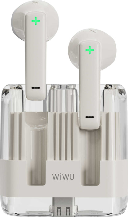 Bluetooth håndfri WiWu T21, TWS, hvit 