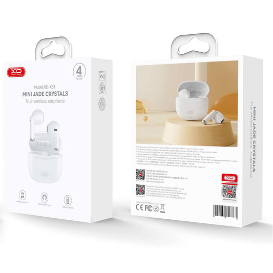 Handsfree Bluetooth XO Design X33, TWS, Hvit