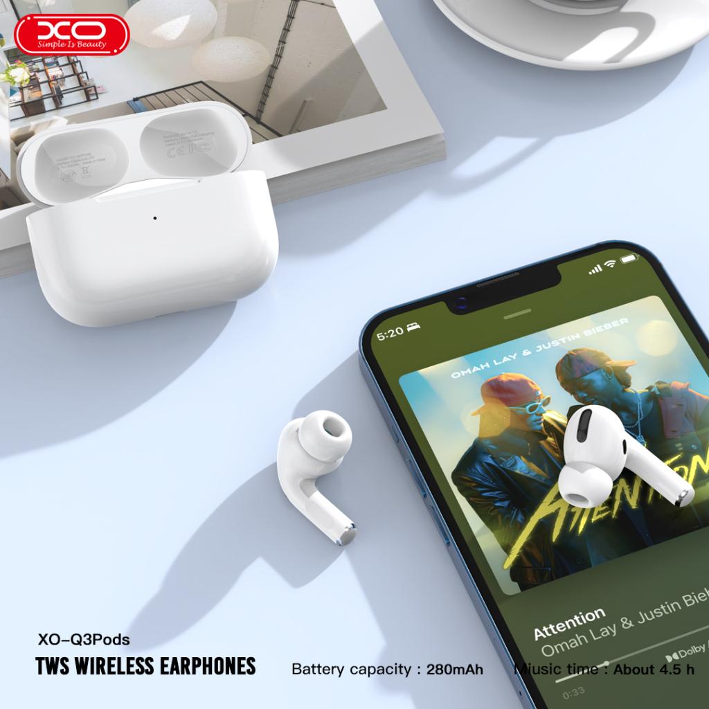 Handsfree Bluetooth XO Design Q3 Pods, TWS, Hvit