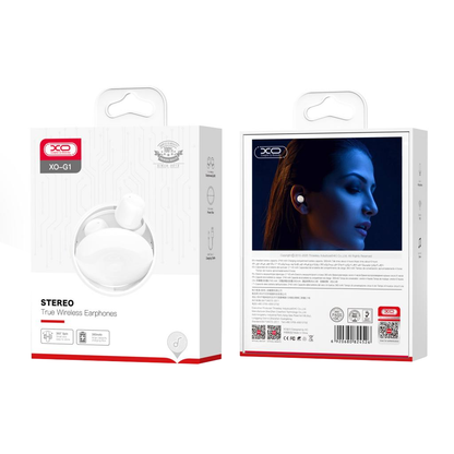 Handsfree Bluetooth XO Design G1, TWS, Hvit