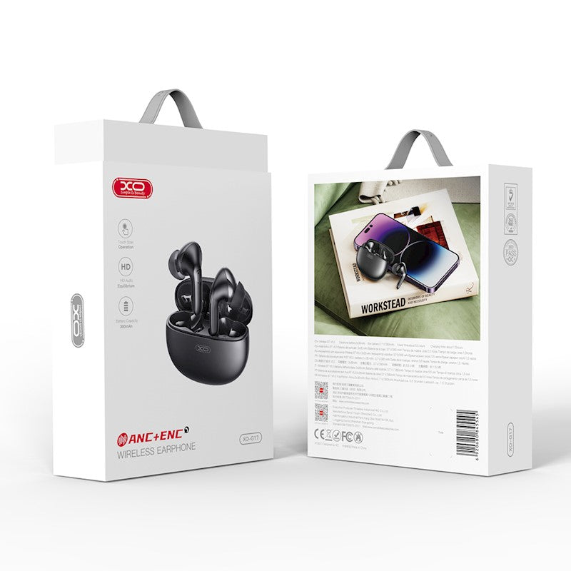 Bluetooth håndfri XO Design G17, TWS, ANC, svart 