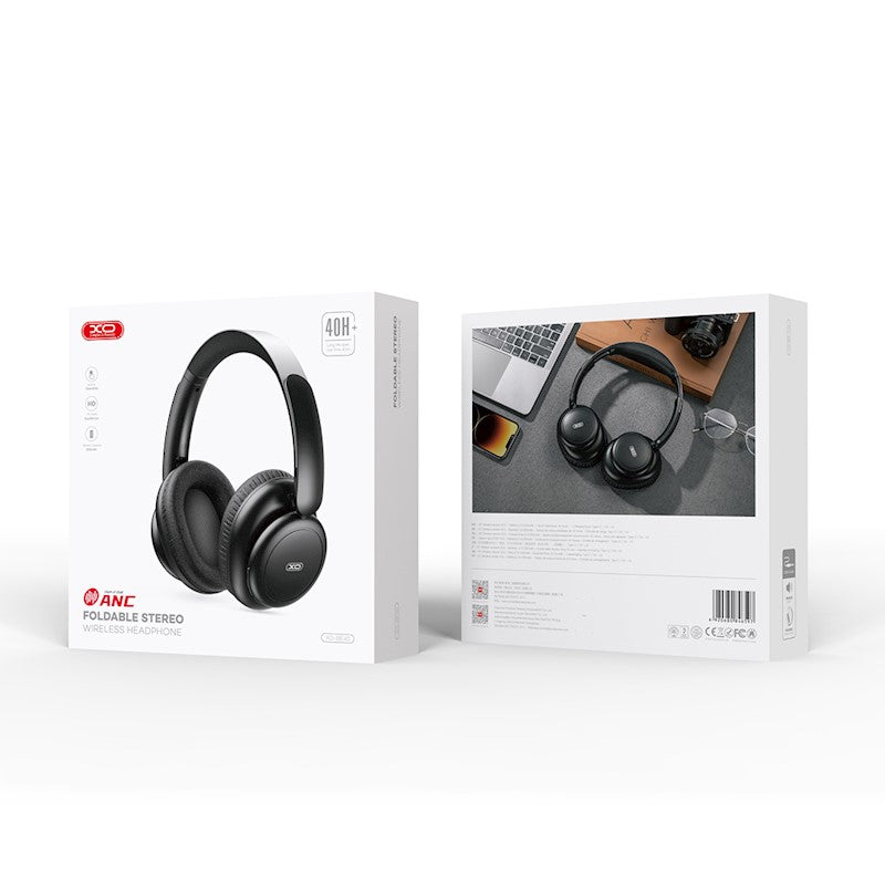Håndfri Bluetooth XO Design BE40, A2DP, ANC, Svart 