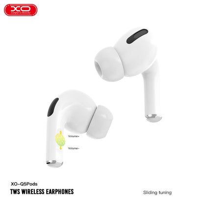 Handsfree Bluetooth XO Design Q5 Pods, TWS, Hvit