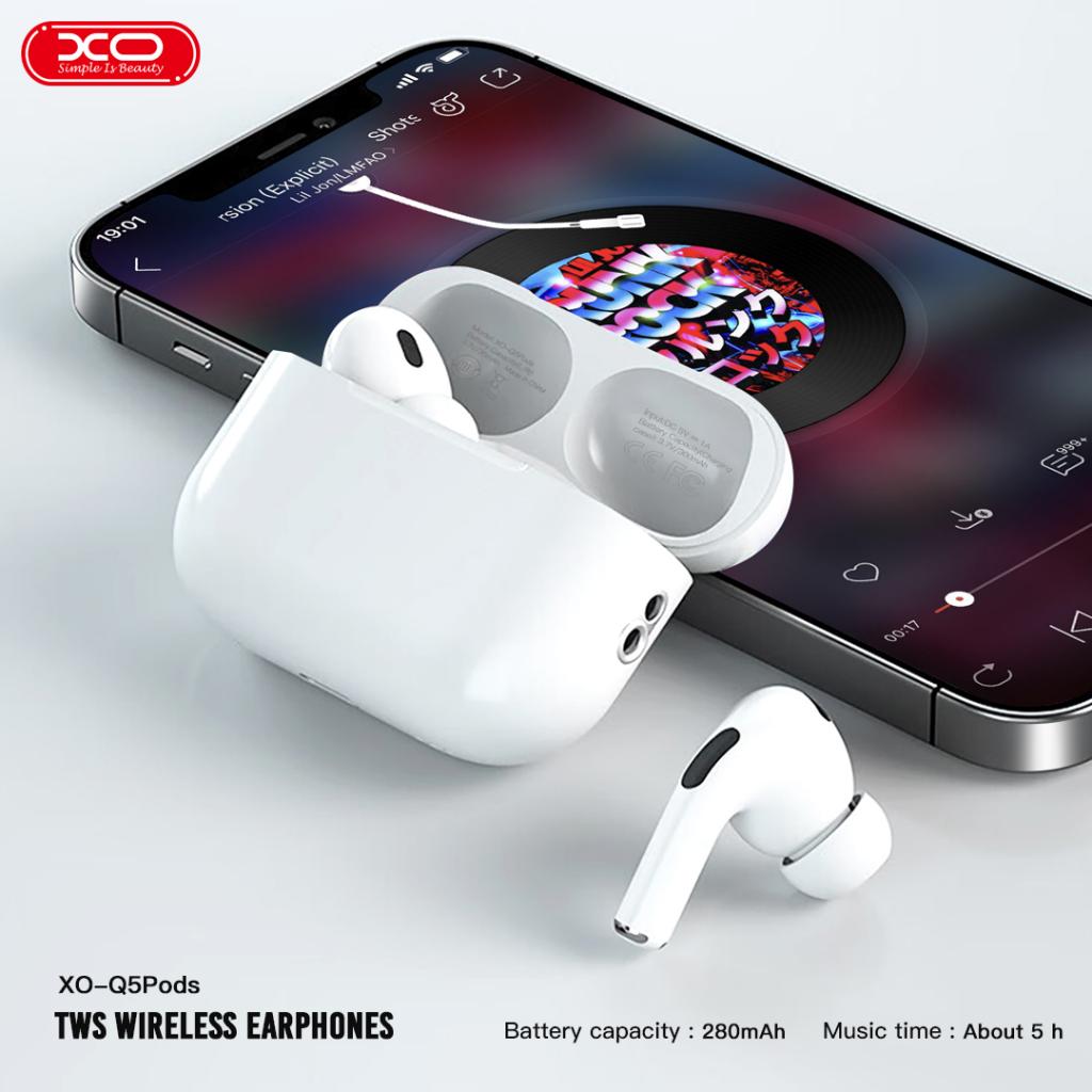 Handsfree Bluetooth XO Design Q5 Pods, TWS, Hvit