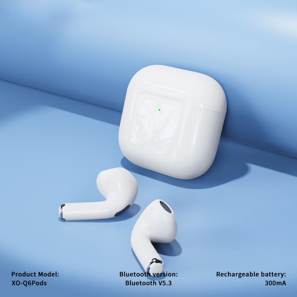 Handsfree Bluetooth XO Design Q6 Pods, TWS, Hvit