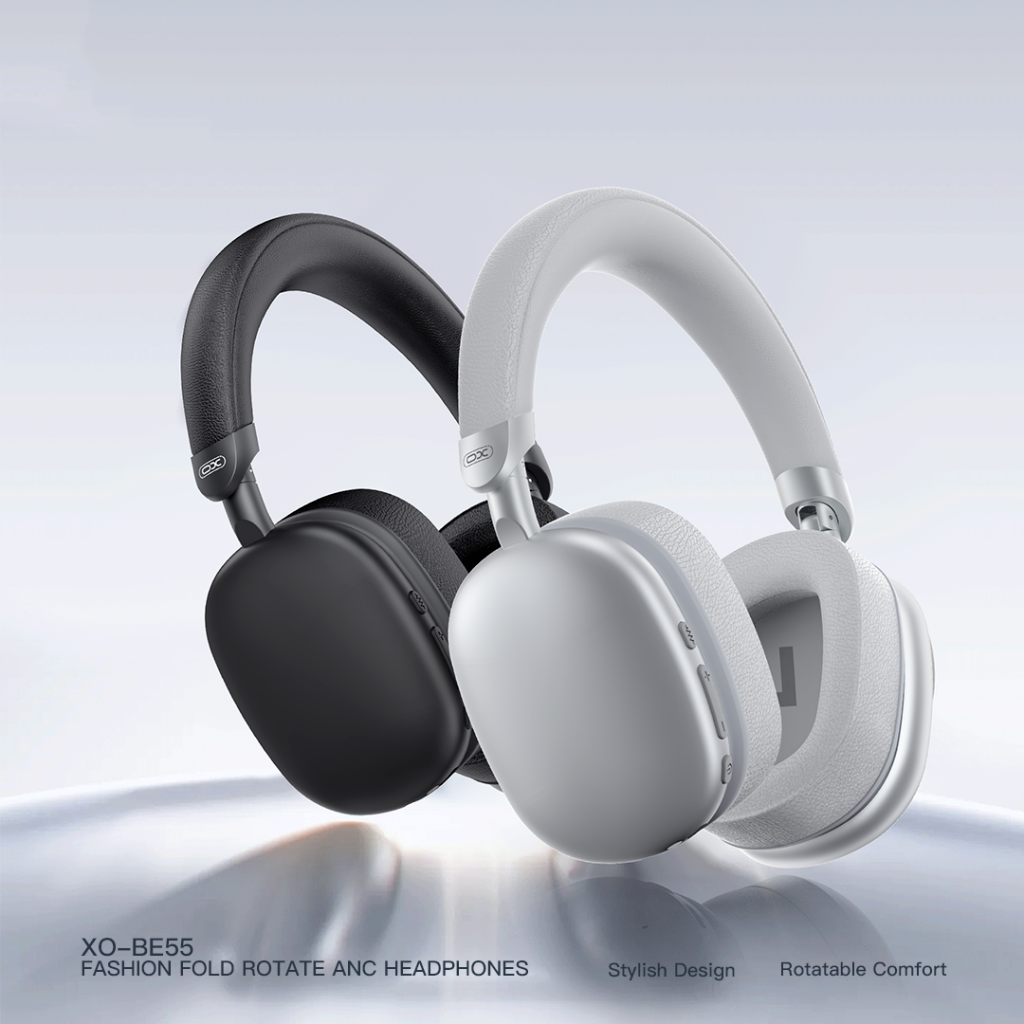 Handsfree Bluetooth XO Design BE55, A2DP, ANC, Sølv