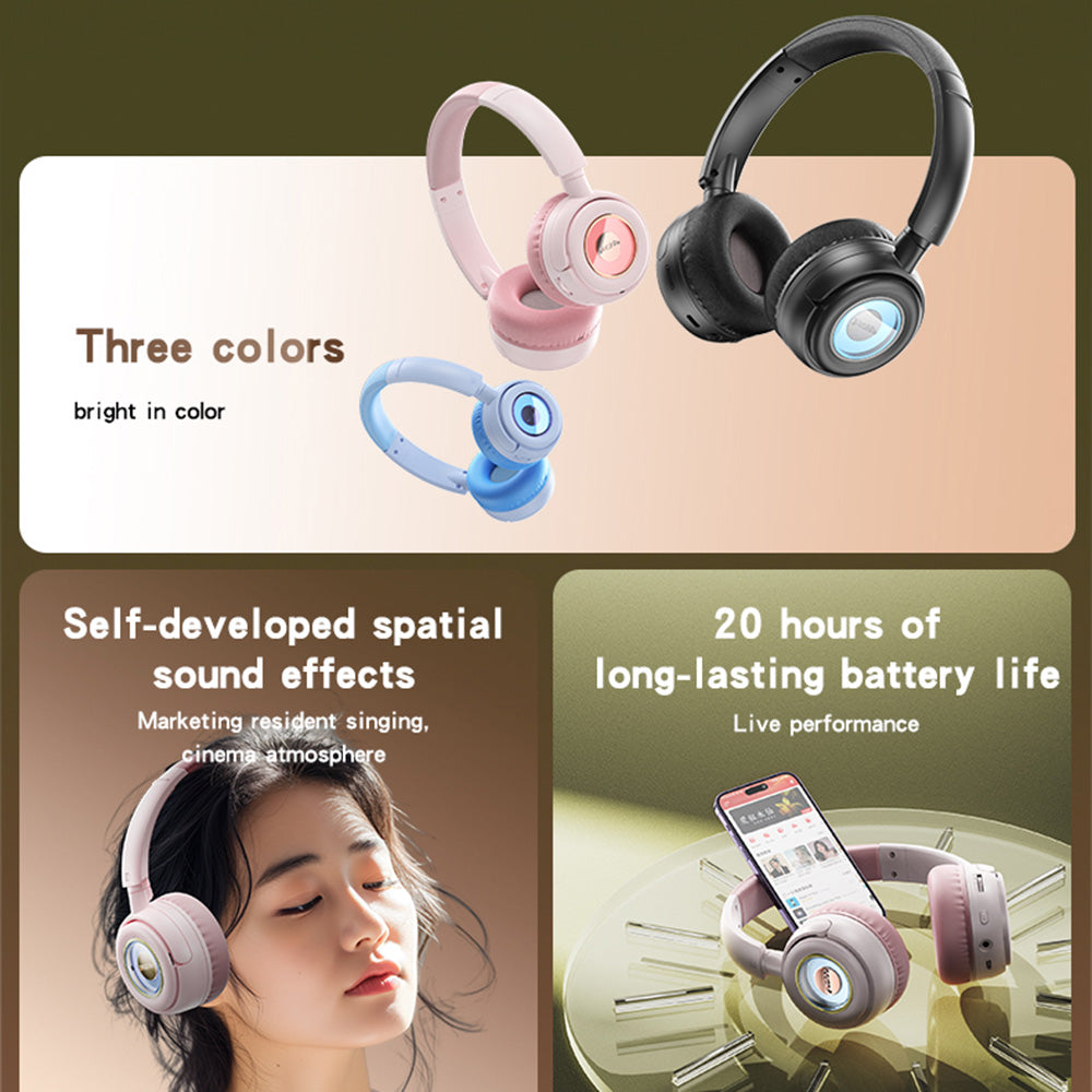 Handsfree Bluetooth Yesido EP06 Kids, A2DP, Svart